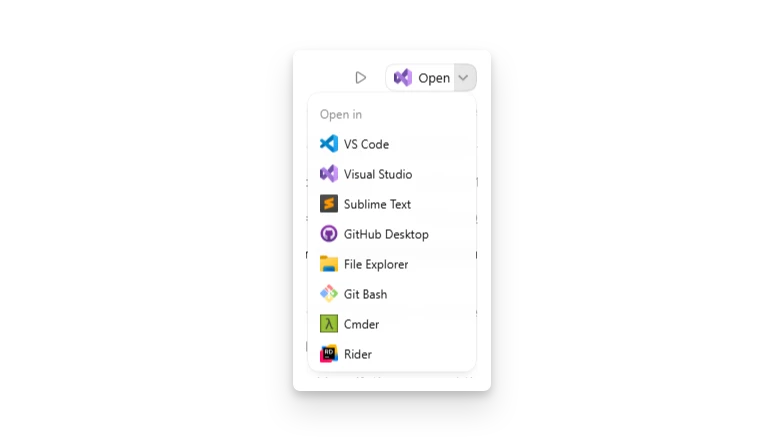 Windows 上 ChatGPT 桌面应用设置里的默认 Open In(打开方式)应用